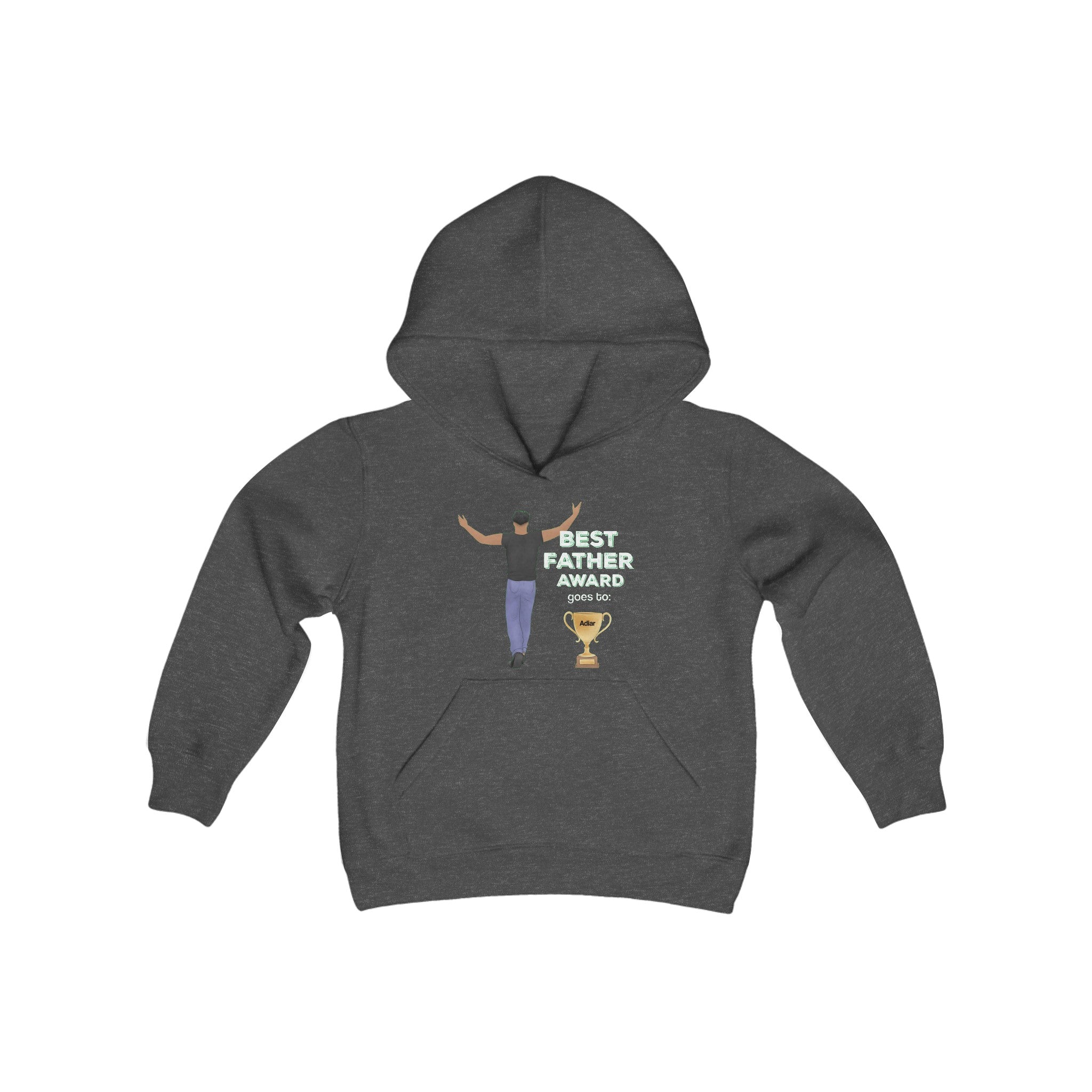 Best Father Award | Youth Heavy Blend Hooded Sweatshirt